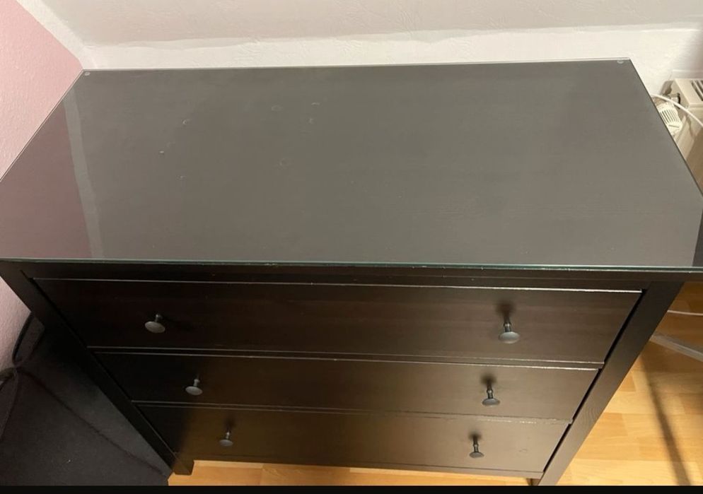Komoda ikea Hemnes plus szyba gratis