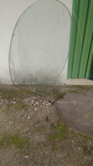 Tampo de mesa em vidro