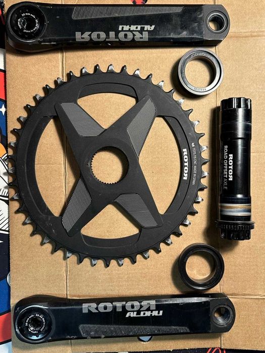 Kompletny mechanizm korbowy ROTOR ALDHU 172,5 mm