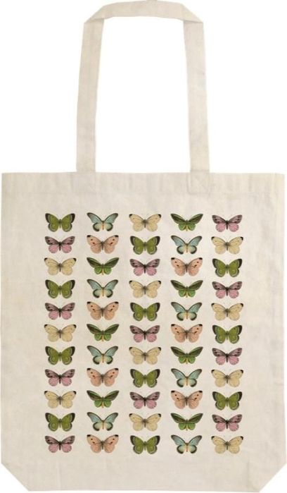 Torba bawełniana STBAG08 Motyle Shopperka na ramię