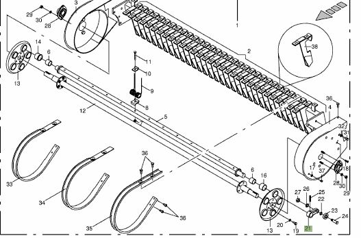 Ramię podbieracza Krone krzywka prasa Wóz Round Combi KR Big Prasa