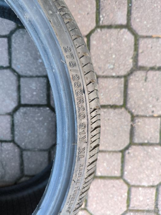 Opony letnie 275/25/20 Formula-1 jak nowe, 2szt.