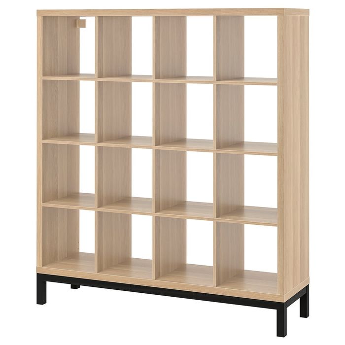 Estante Kallax 1,47m x 1,47m + estrutura Kallax pés brancos