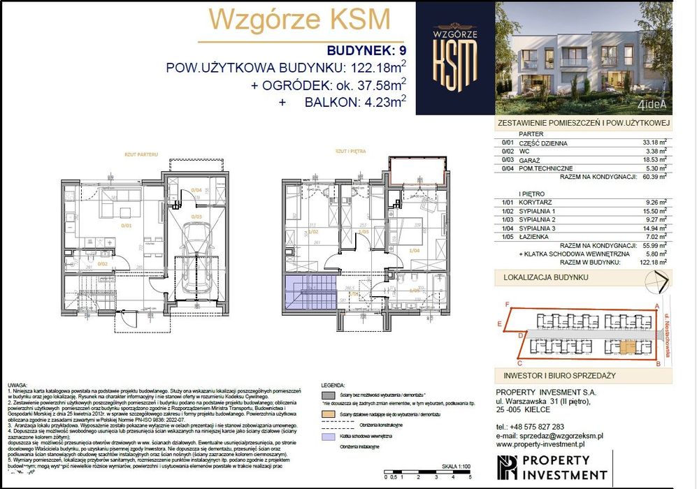 Własny segment z garażem i ogrodem WZGÓRZE KSM