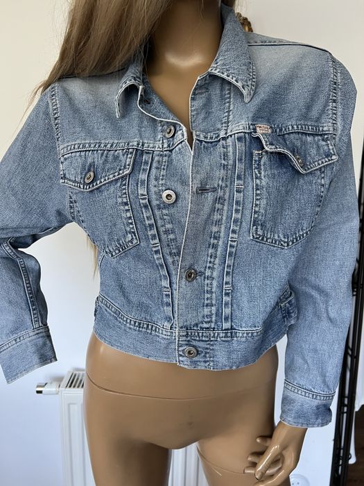 Mustang katana kurtka jeansowa damska S krótka niebieska granat