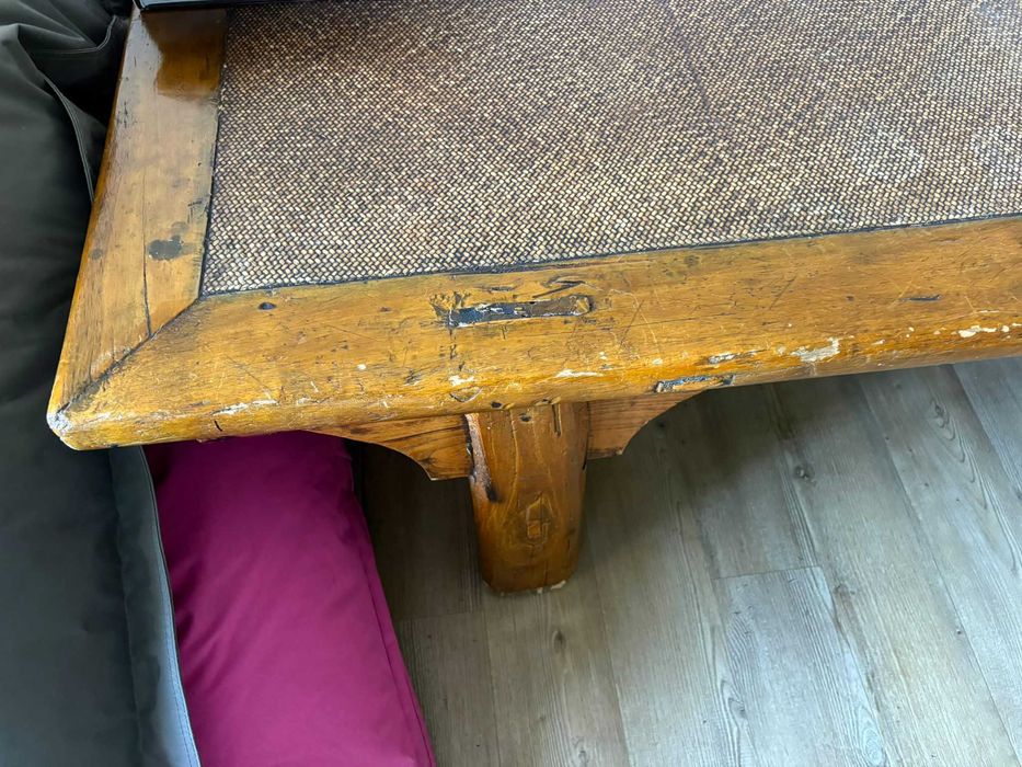 Mesa de Centro Rústica em Madeira Maciça / Estilo Colonial ou Oriental