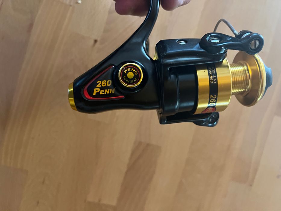 Carreto pesca Penn slammer 260 estado novo boia chumbadinha spinning ligeiro