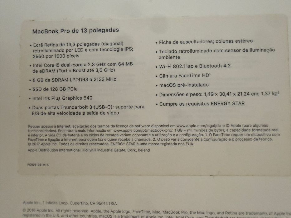 MacBook PRO 13” - 2017