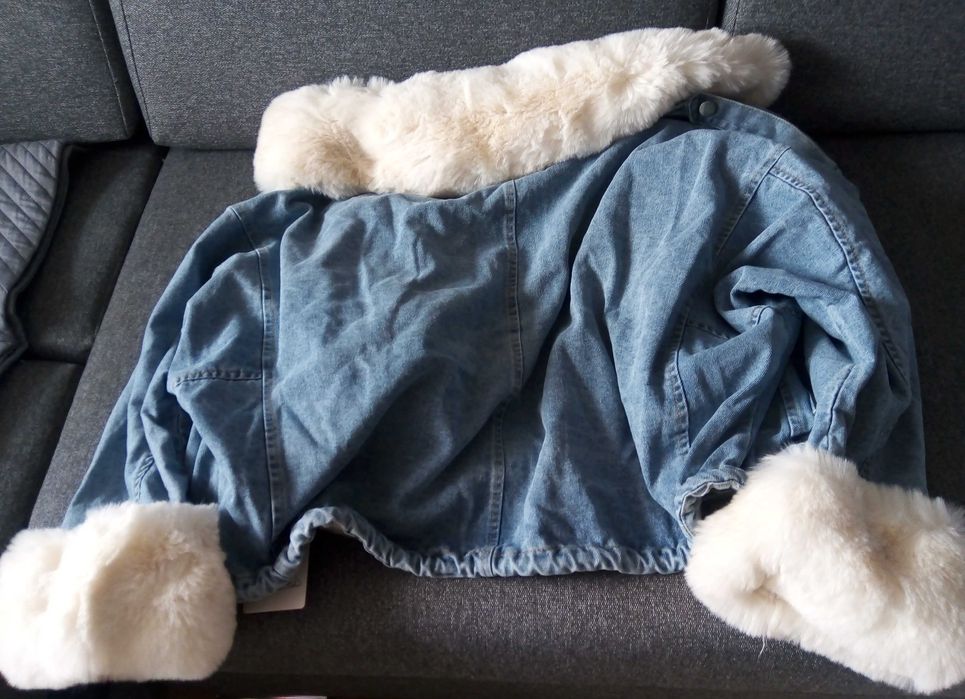 Kurtka damska jeansowa niebieska