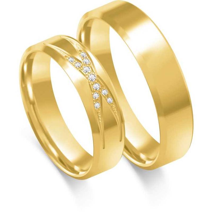 Złote Obrączki Ślubne Nowa Kolekcja AJUBILER
