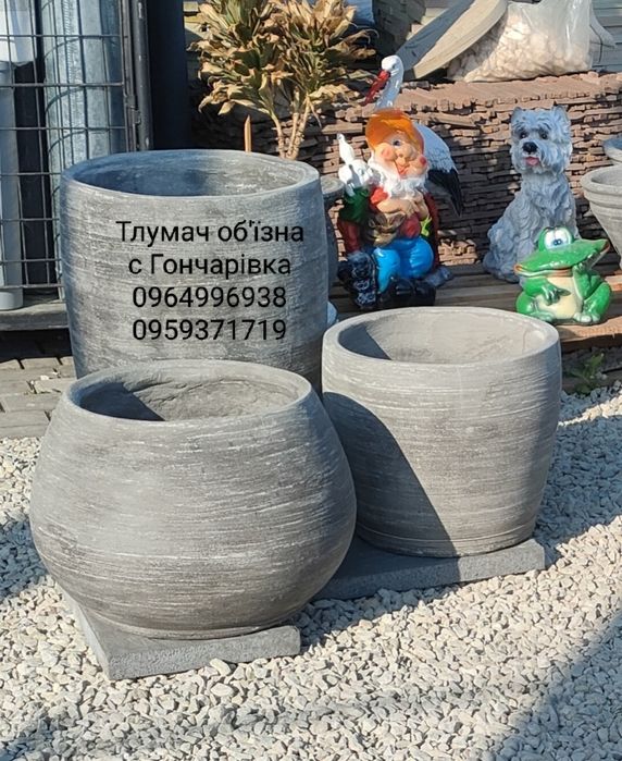 Квітники бетонні арт-бетон