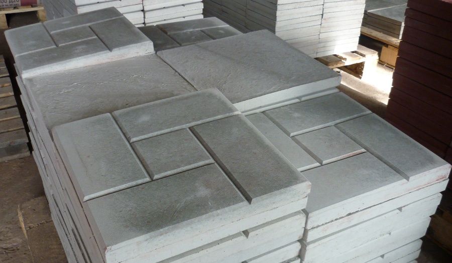 Тротуарная плитка 40/40/5 см. "8 кирпичей". Доставка. Укладка