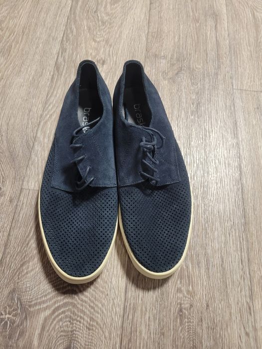 Туфлі замшеві дербі