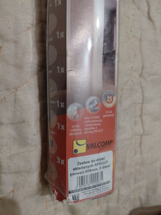 Apollo system do dwuskrzydłowych drzwi składanych  2x14kg
