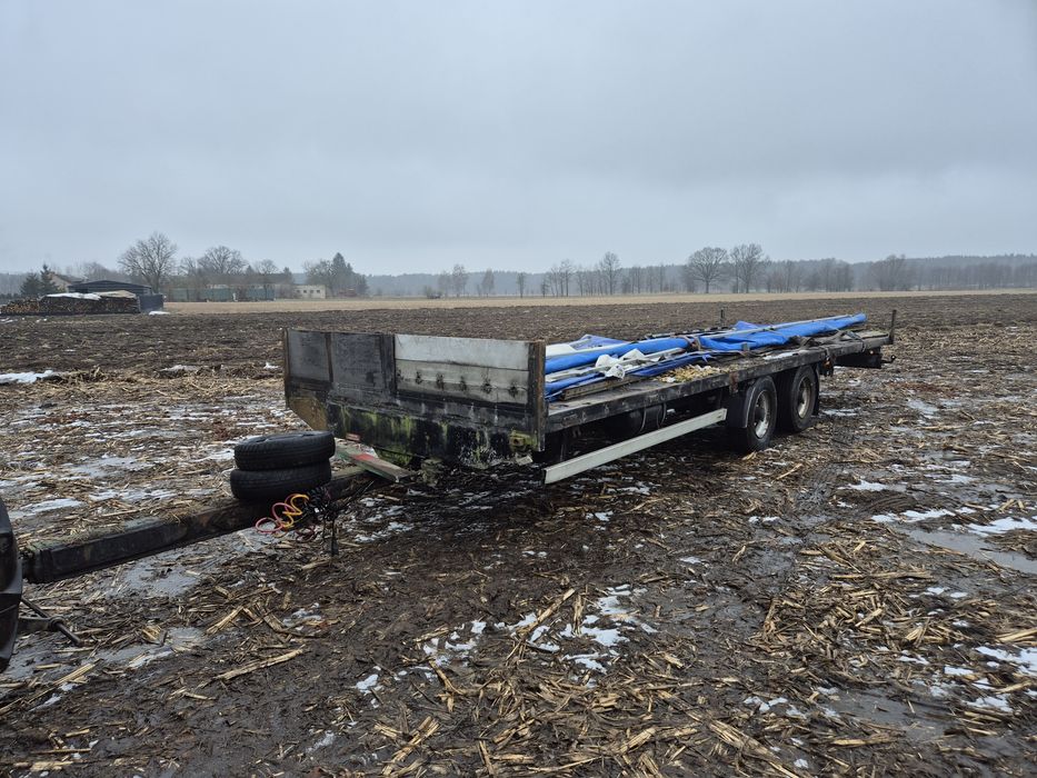 Przyczepa tandem,  laweta do balotów,  bel 8x2.5 Zarejestrowana