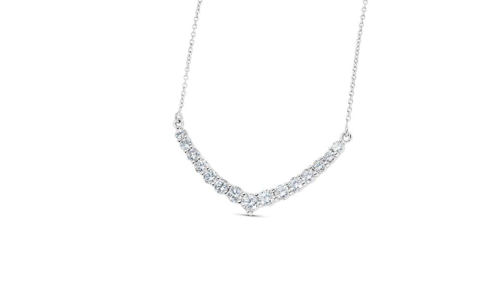 Gargantilha - 18 K Ouro branco - 1.61ct. tw. Diamante (Natural)