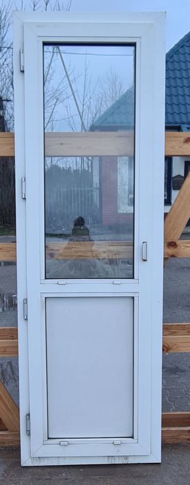 OKNA KacprzaK Okno Balkonowe 68X209 Używane PCV Białe Lider Okna OLX