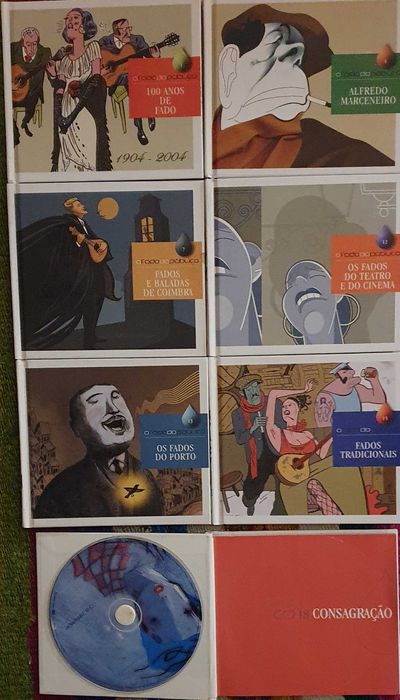 Lote de 7 CDS de FADO da colecção O FADO DO PÚBLICO