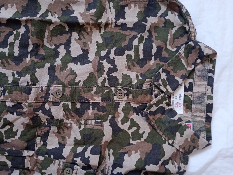 Camisa menino 3/4 anos padrão tropa