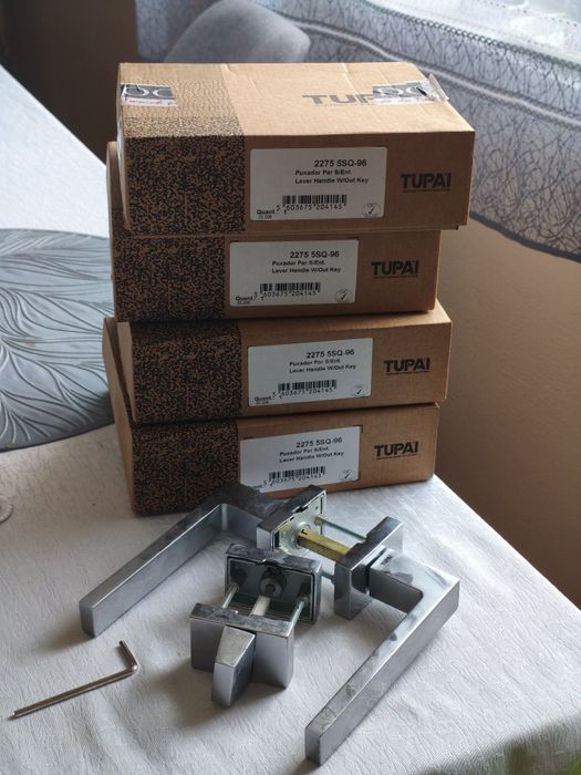 Klamki Tupai solidne ciężkie