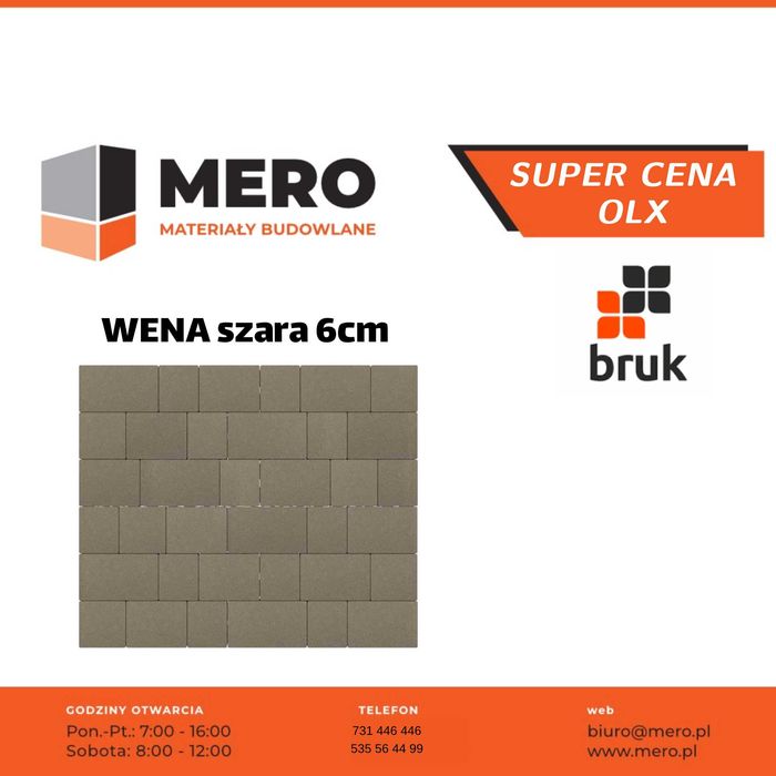 Bruk Wena szara 6cm