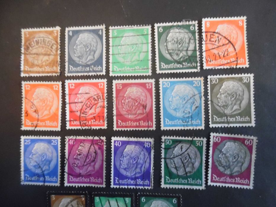 Selos Alemanha Nazi 1933/1945- Marechal Edimburgo c/ selos especiais