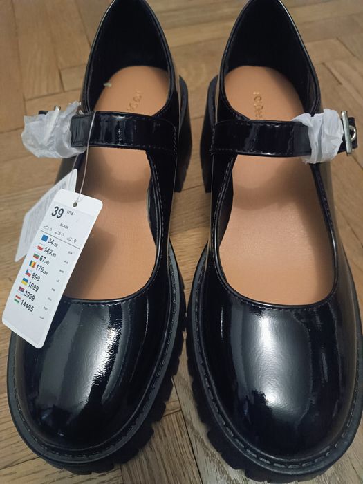 Półbuty damskie DeeZee 39 czarne