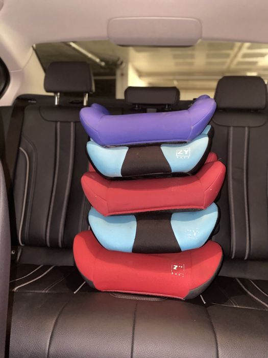 conjunto de 5 bancos de carro para criança (assento elevatório)