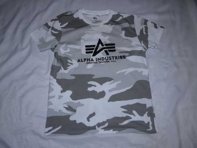 Bawełniana Koszulka - Alpha Industries Basic Camo