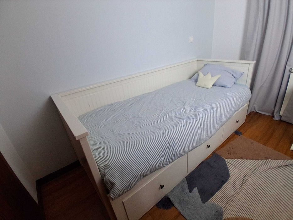 Cama de Solteiro com colchão de molas Lusocholchão