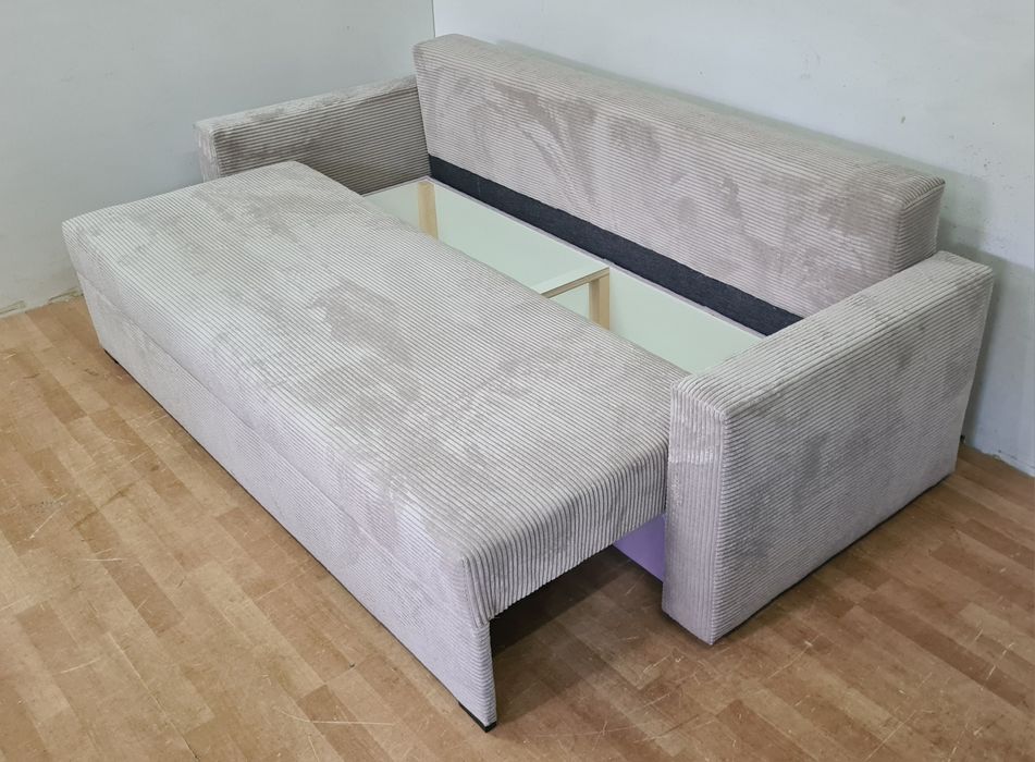 Nowa sofa sprężyny automat sztruks welur plusz  wersalka kanapa  PROMO
