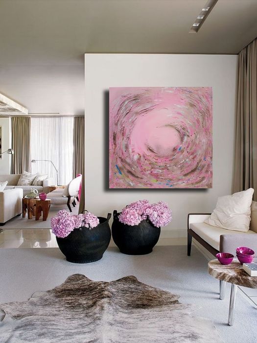 Quadro pintado a mão 100×100