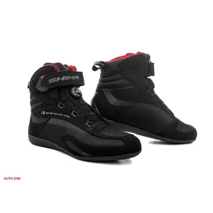 Buty motocyklowe skórzane SHIMA Exo Wentylowane – czarne