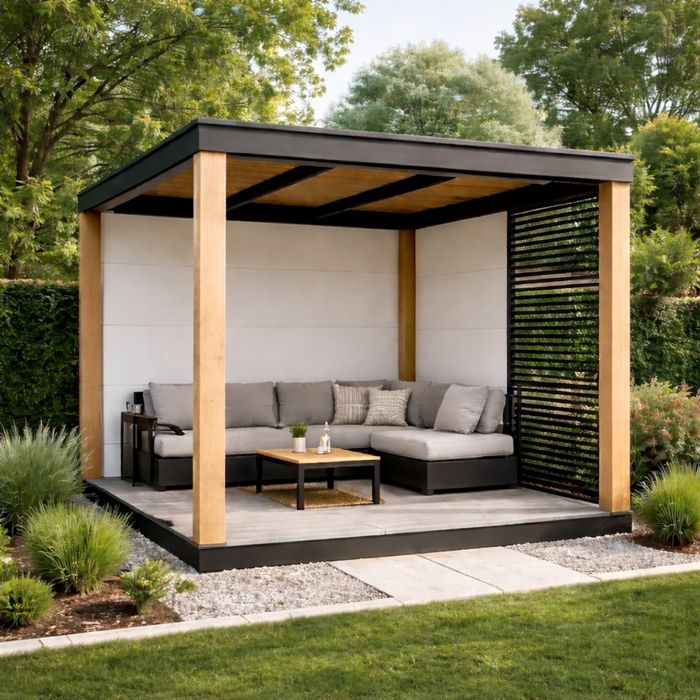 Сучасна альтанка 2.5×2.5 м