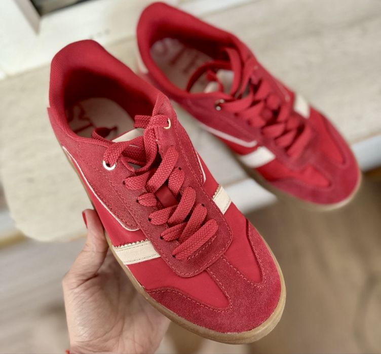 Шкіряні кеди Stradivarius 37 розмір