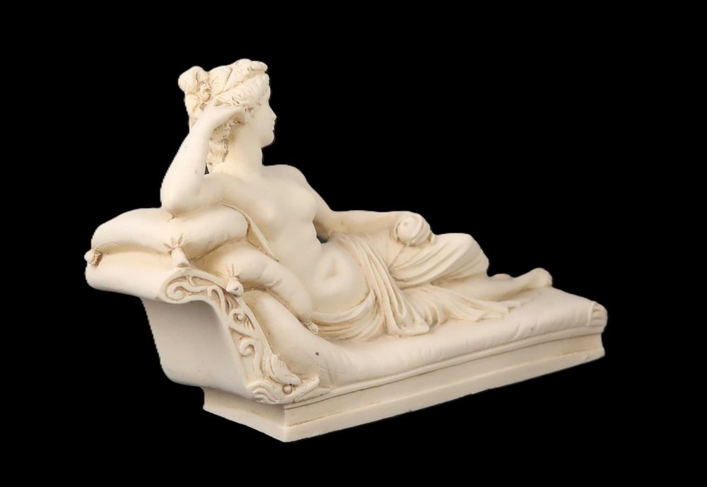 Escultura de Paulina Bonaparte em alabastro