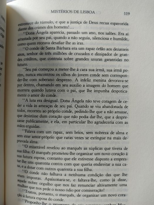 Livro "Mistérios de Lisboa" ótima condição