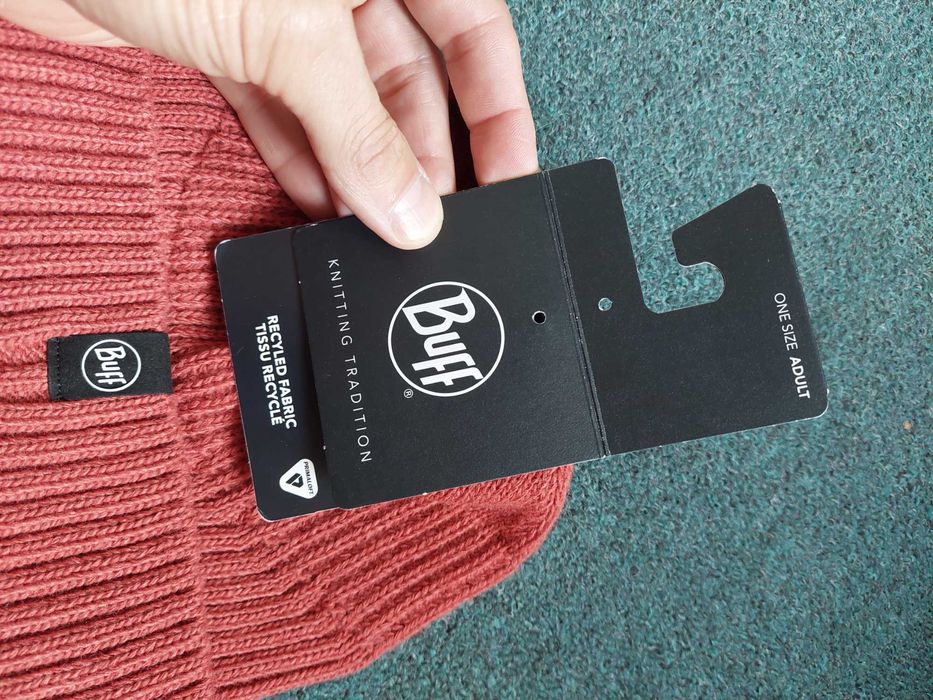 ### NOWA Czapka Buff Knitted & Fleece Beanie Renso cinnamon ###