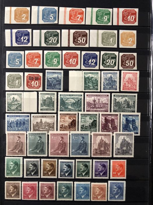 Почтовые марки Богемия и Моравия комплект MNH