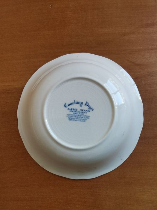 Taça vintage inglesa Alfred Meakin "Coaching Days" – 15 cm