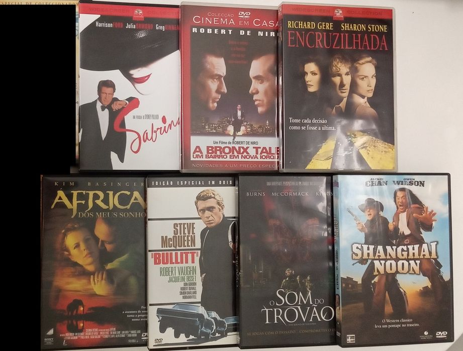 Pequeno Buda, Carrie,Le Mans,  Xangai, comandos, O Cliente, dvd