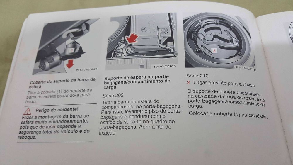 Gancho de reboque para MERCEDES séries 140/202/210/210T
