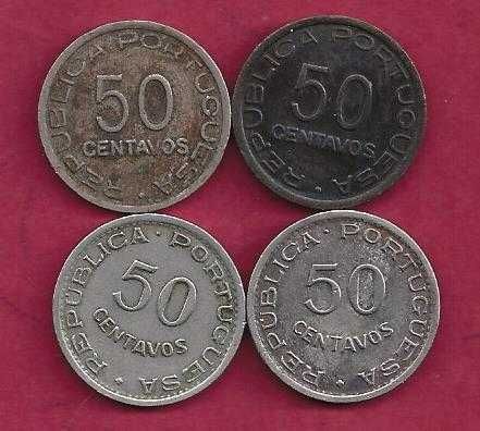 MOEDAS    Moçambique  4 de    50     centavos datas diferentes