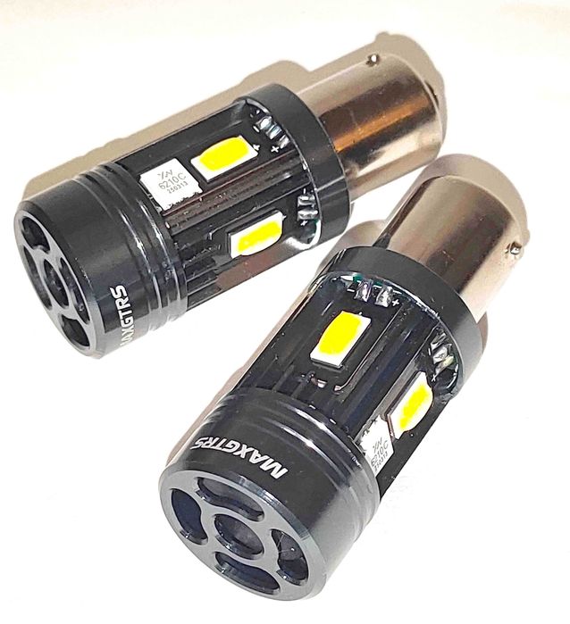 Авто LED-лампы (2 шт) MAXGTRS цоколь PY21W для сигналов поворотов
