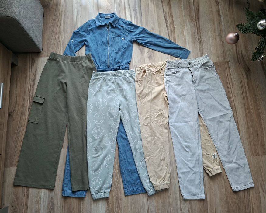 Kombinezon jeansowy+ spodnie