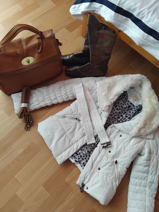 Super Zestaw Skórzana torebka plus kozaczki Venezia plus kurtka