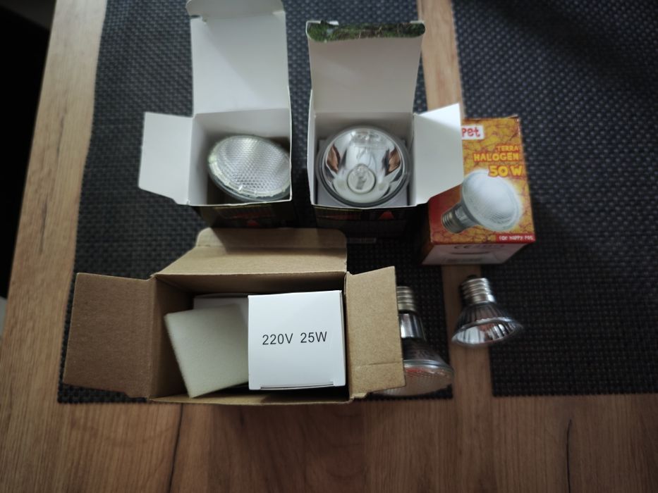 Żarówka grzewcza, halogen grzewczy, sterownik czasowy, 25w, 50w