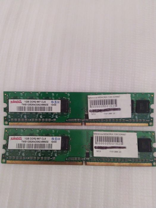 RAM Desktop TakeMS 2gb (2x1gb) DDR 2 667 CL564740938348674121