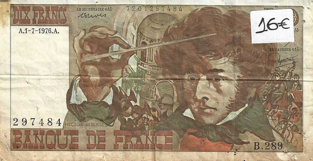 Notas antigas - França