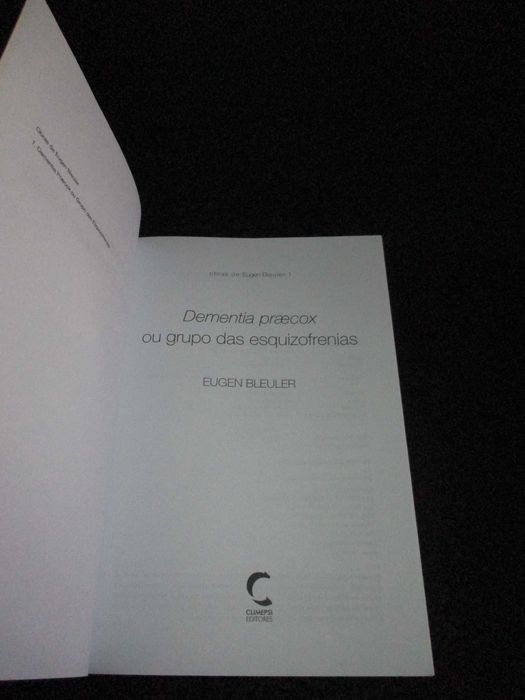 Livro Dementia Eugen Bleuler